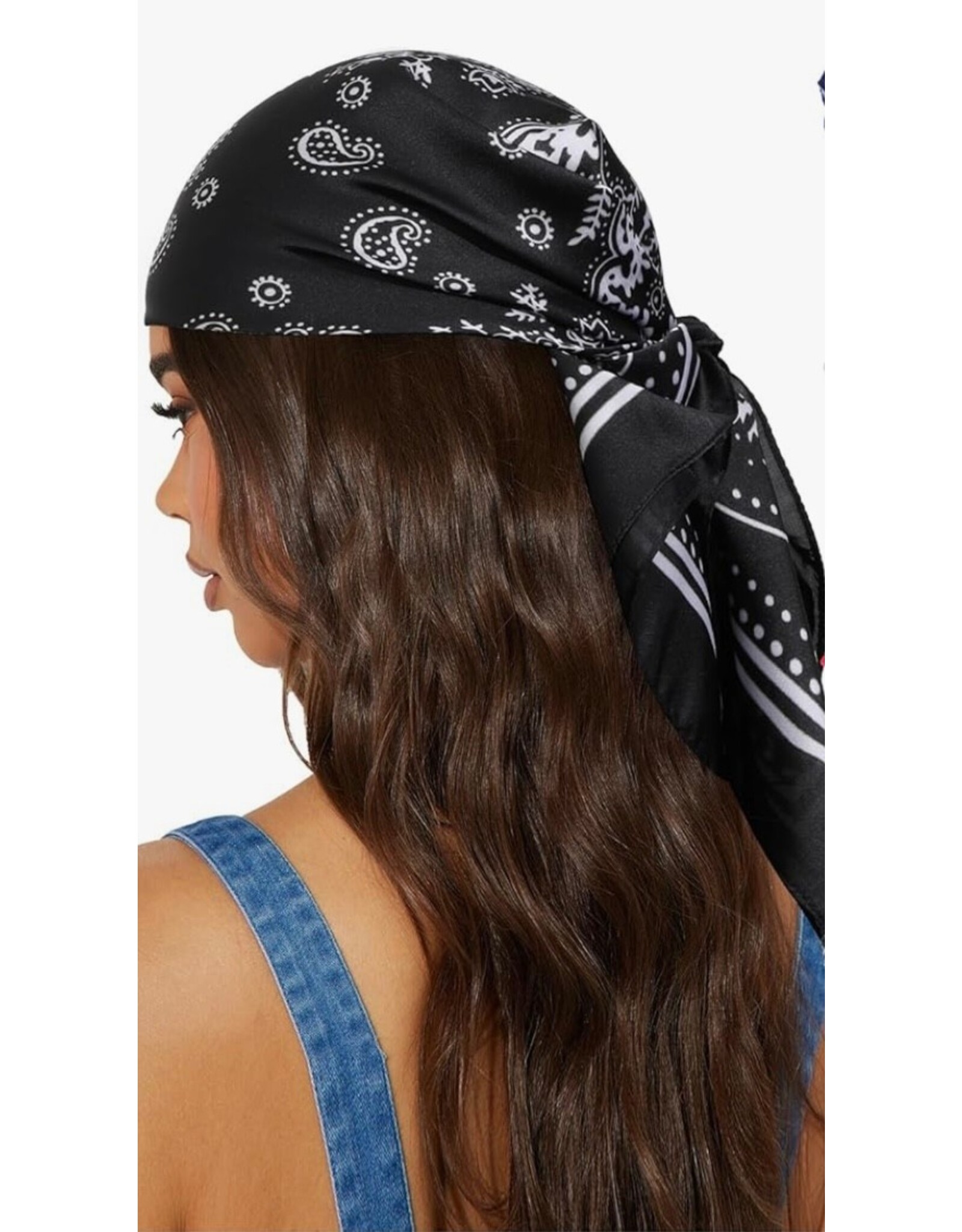 Satin Bandana (Black)