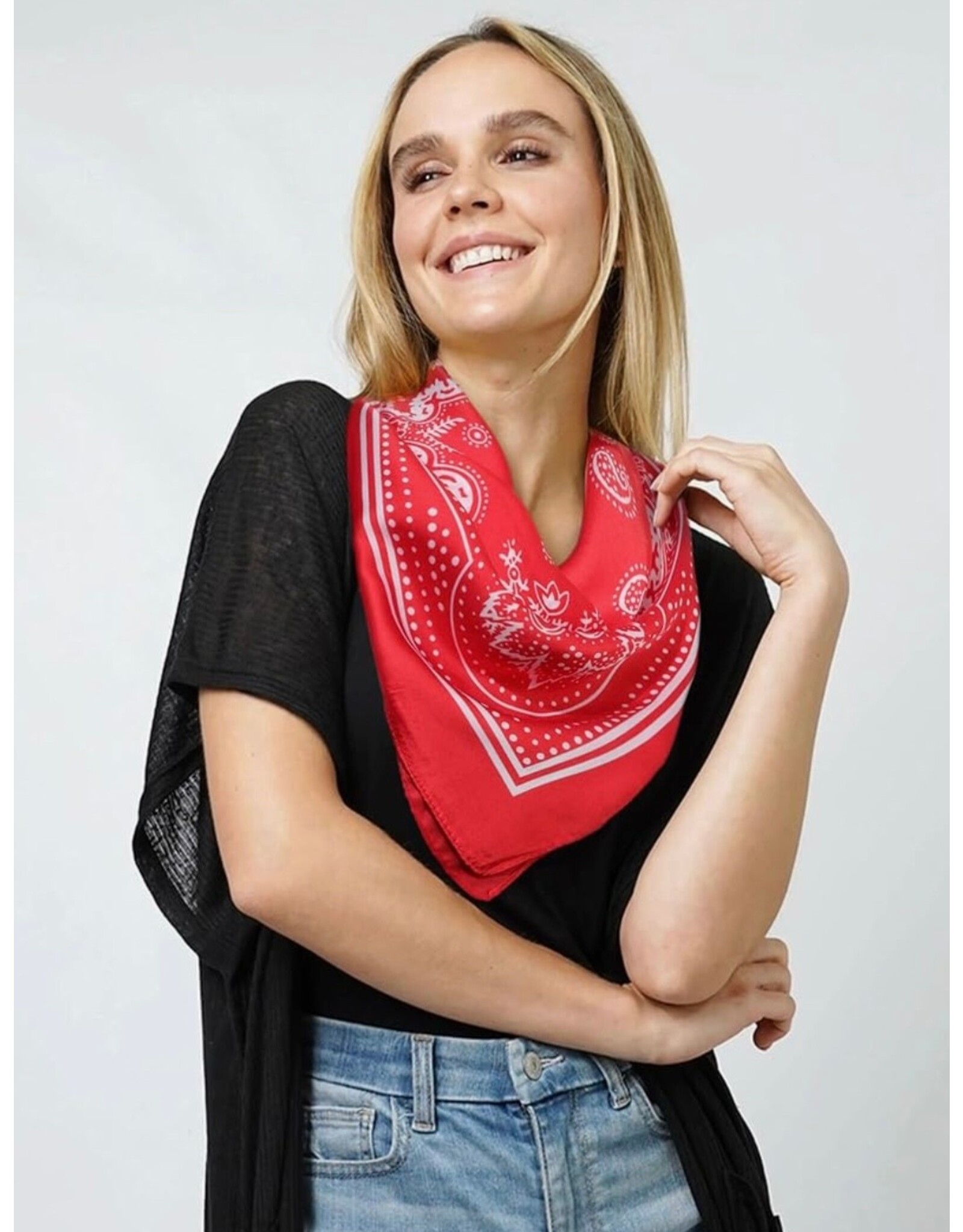 Satin Bandana (Red)