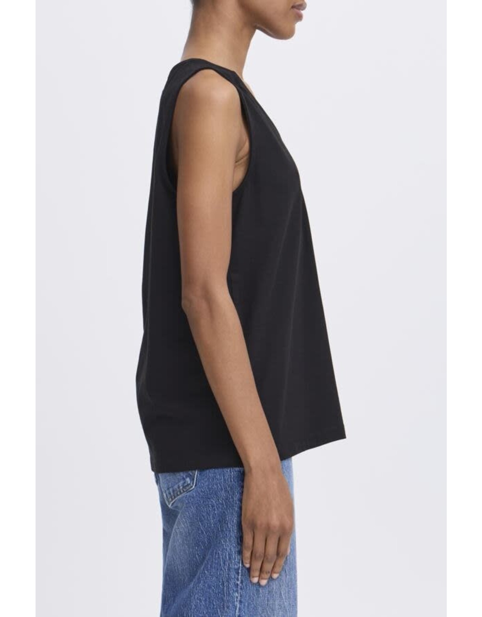 b.young b.young - Pandinna V Neck Top (Black)