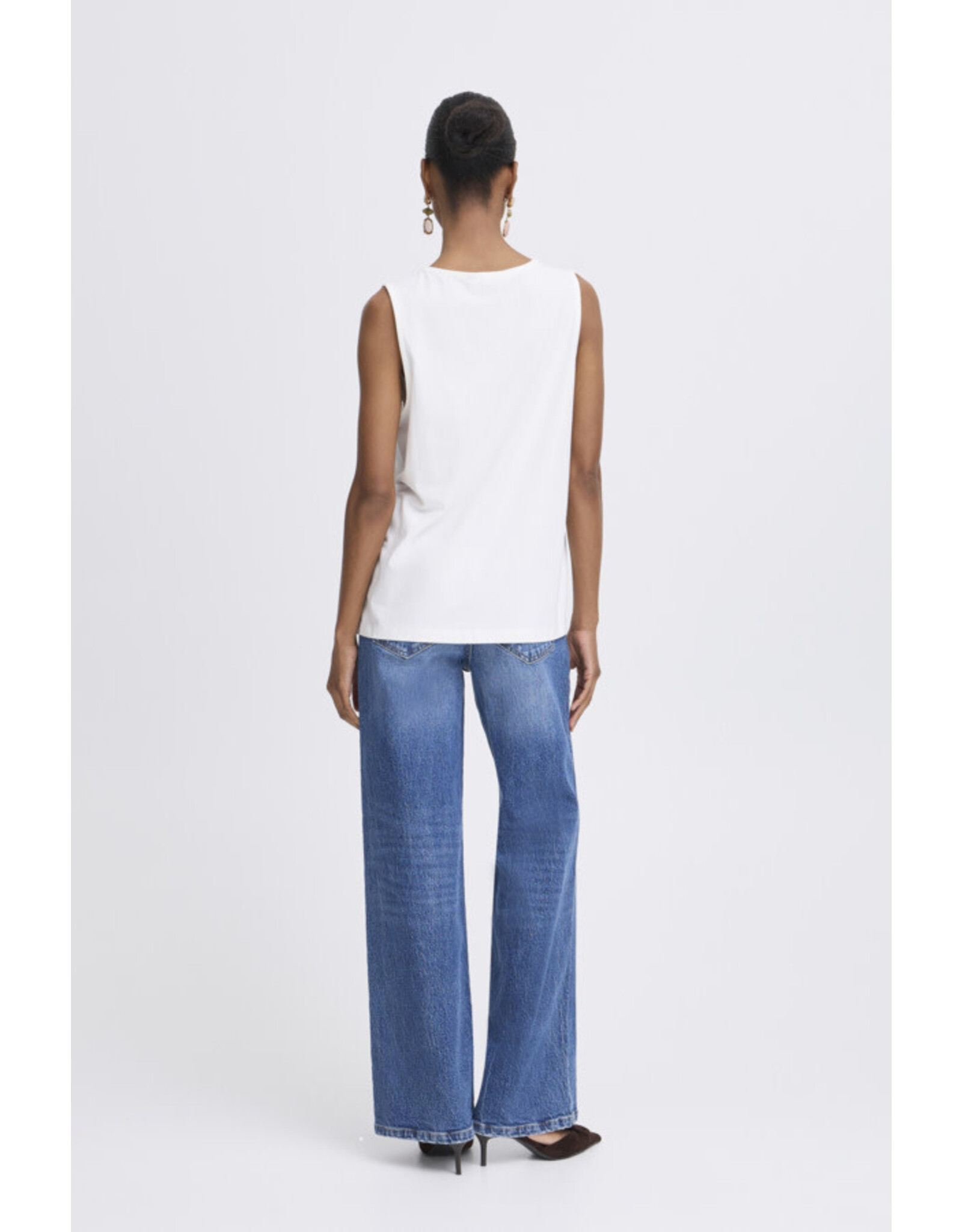 b.young b.young - Pandinna V Neck Top (Marshmallow)