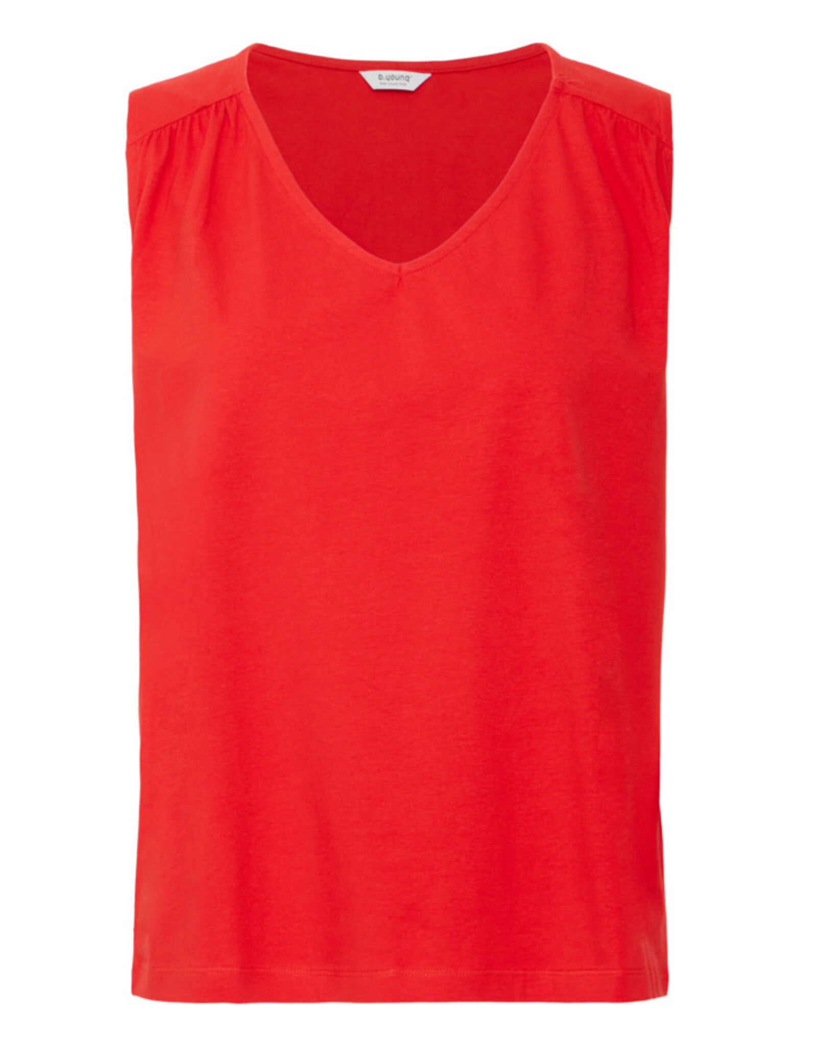 b.young b.young - Pandinna V Neck Top (Scarlet Flame)