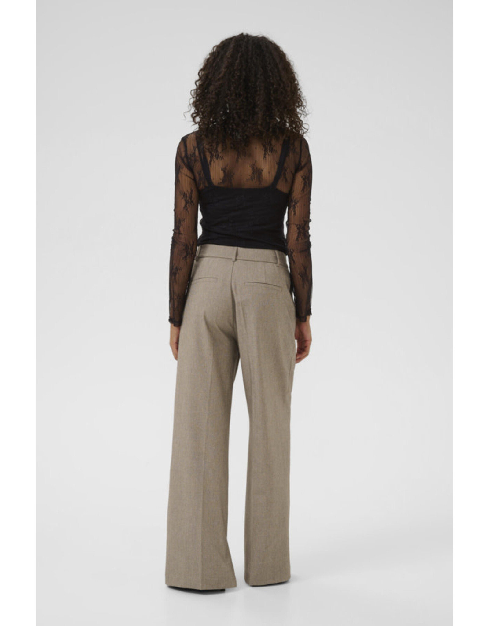 Kaffe Kaffe - Penelope Long Sleeve Lace Top (Black Deep)