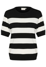 Kaffe Kaffe - Lizza stripe (Black / Chalk Bold)