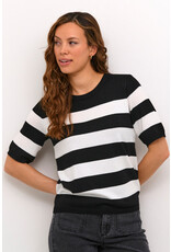 Kaffe Kaffe - Lizza stripe (Black / Chalk Bold)