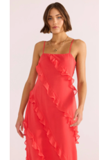Mink Pink Mink Pink - Venus Ruffle Maxi Dress (Lipstick Red)