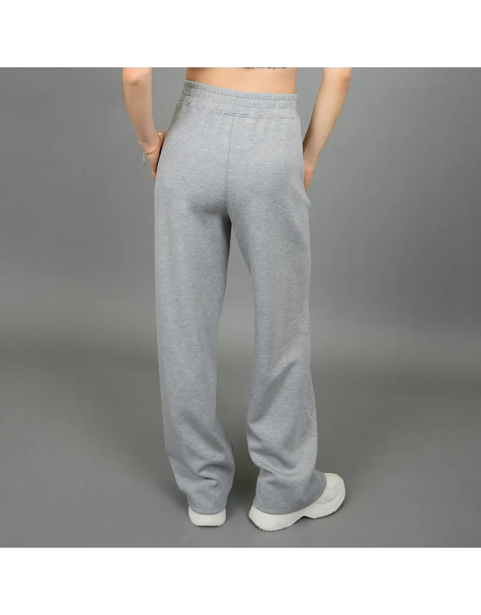 RD Style RD Style - Victoria Pull On Wide Pant  (Mid Grey Heather Melange)