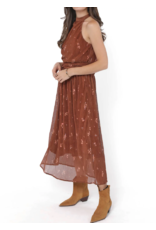 Sadie & Sage Sadie & Sage - Last Dance Tieback Midi Dress (Brown)