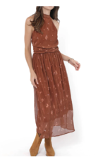 Sadie & Sage Sadie & Sage - Last Dance Tieback Midi Dress (Brown)