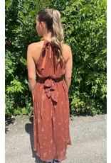 Sadie & Sage Sadie & Sage - Last Dance Tieback Midi Dress (Brown)
