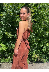 Sadie & Sage Sadie & Sage - Last Dance Tieback Midi Dress (Brown)