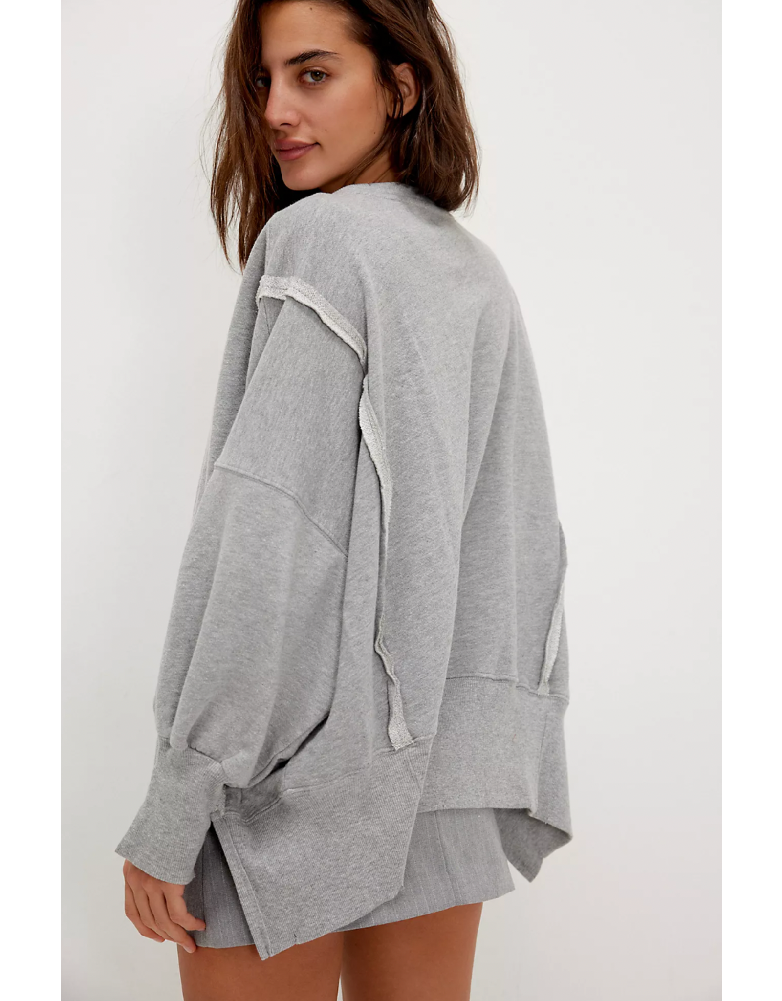 Free people Free People - Graphic Camden Pullover (Cloud Combo - New York)