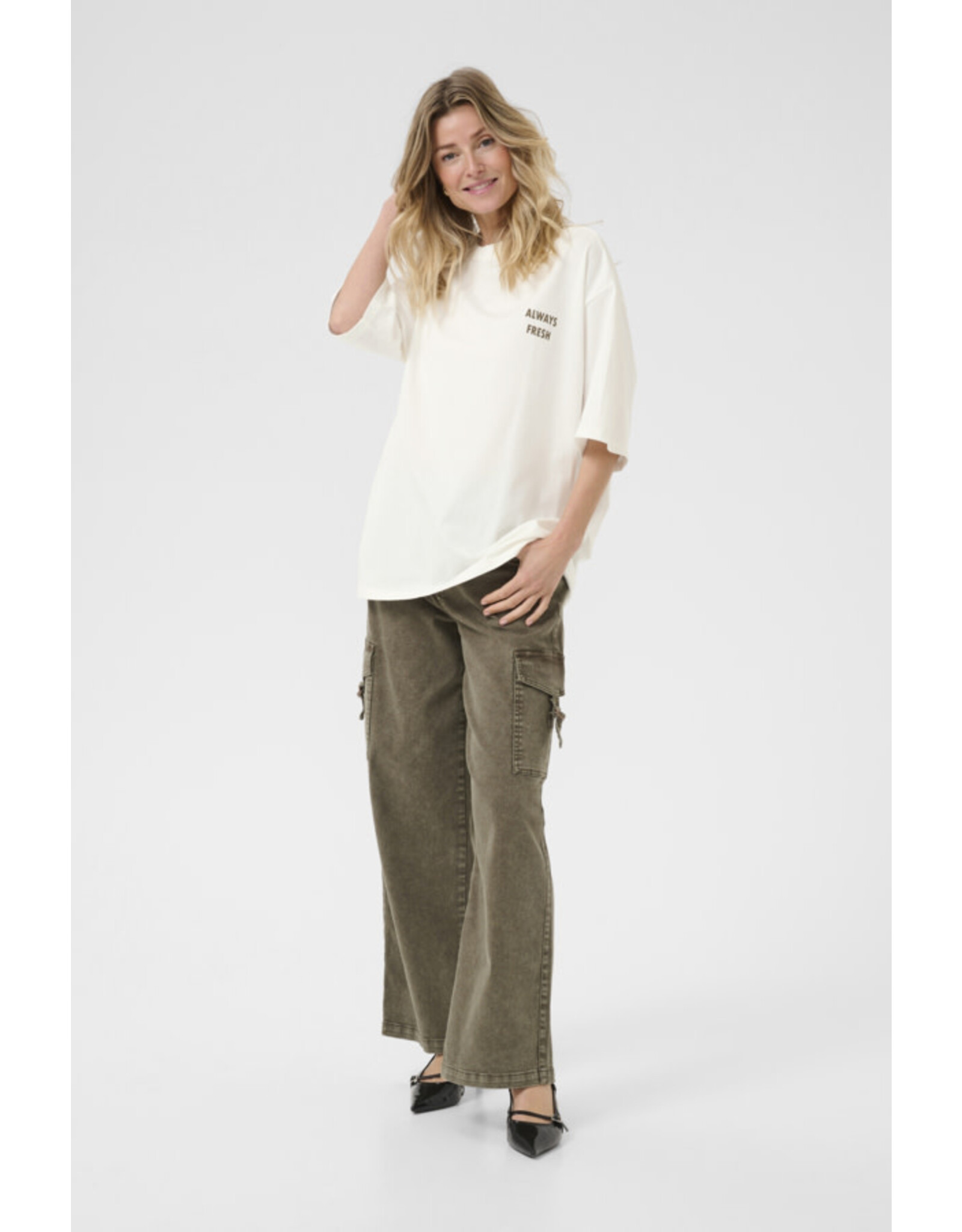 Cream Cream - Sirin Oversized Tee (Green Moss)