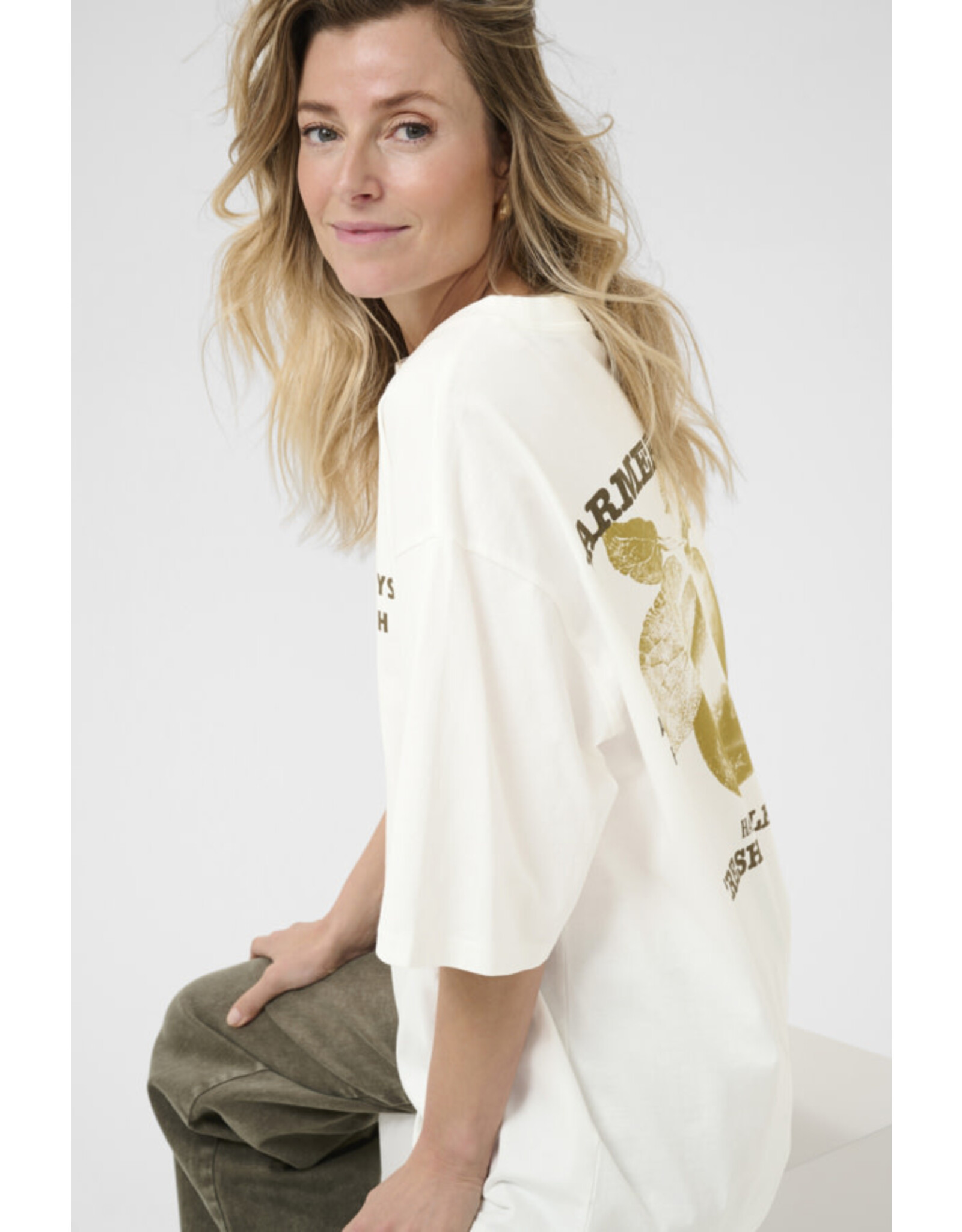 Cream Cream - Sirin Oversized Tee (Green Moss)