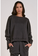 Elan Elan - Avery Crewneck Oversized Top (Blk)