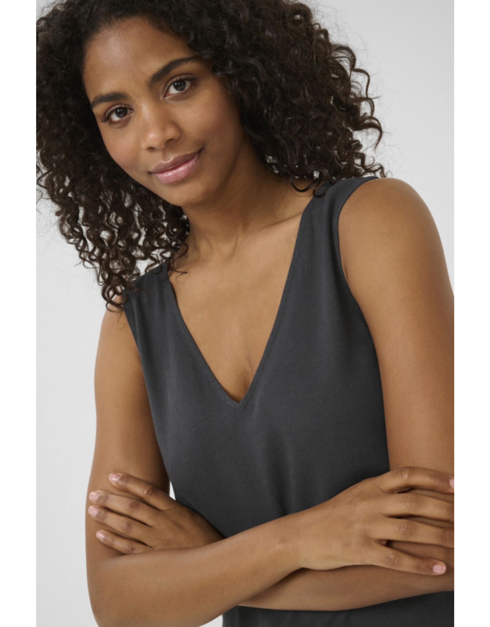Kaffe Kaffe - Milia Top (Black Oyster)