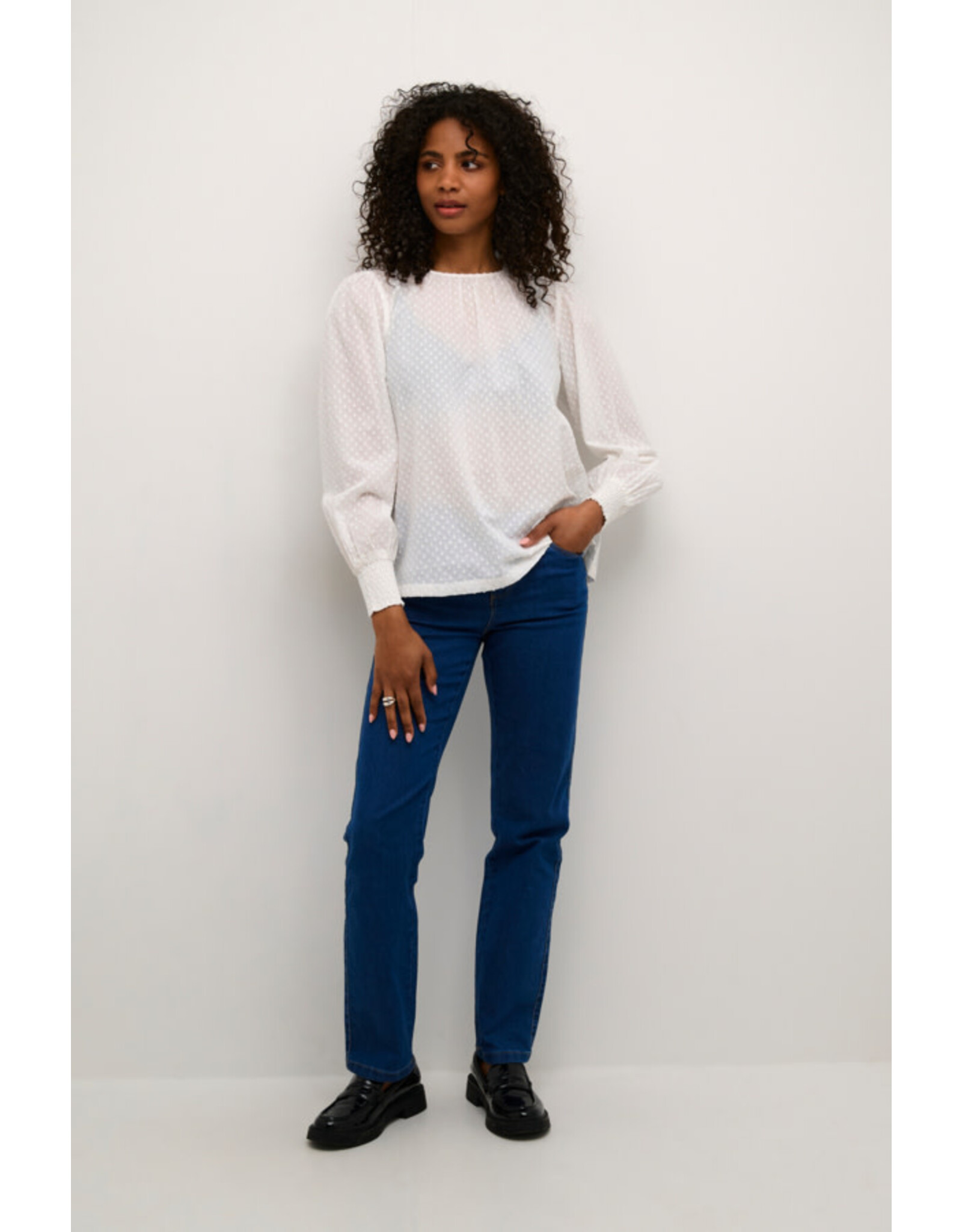 Kaffe Kaffe - Roca Blouse (Chalk)