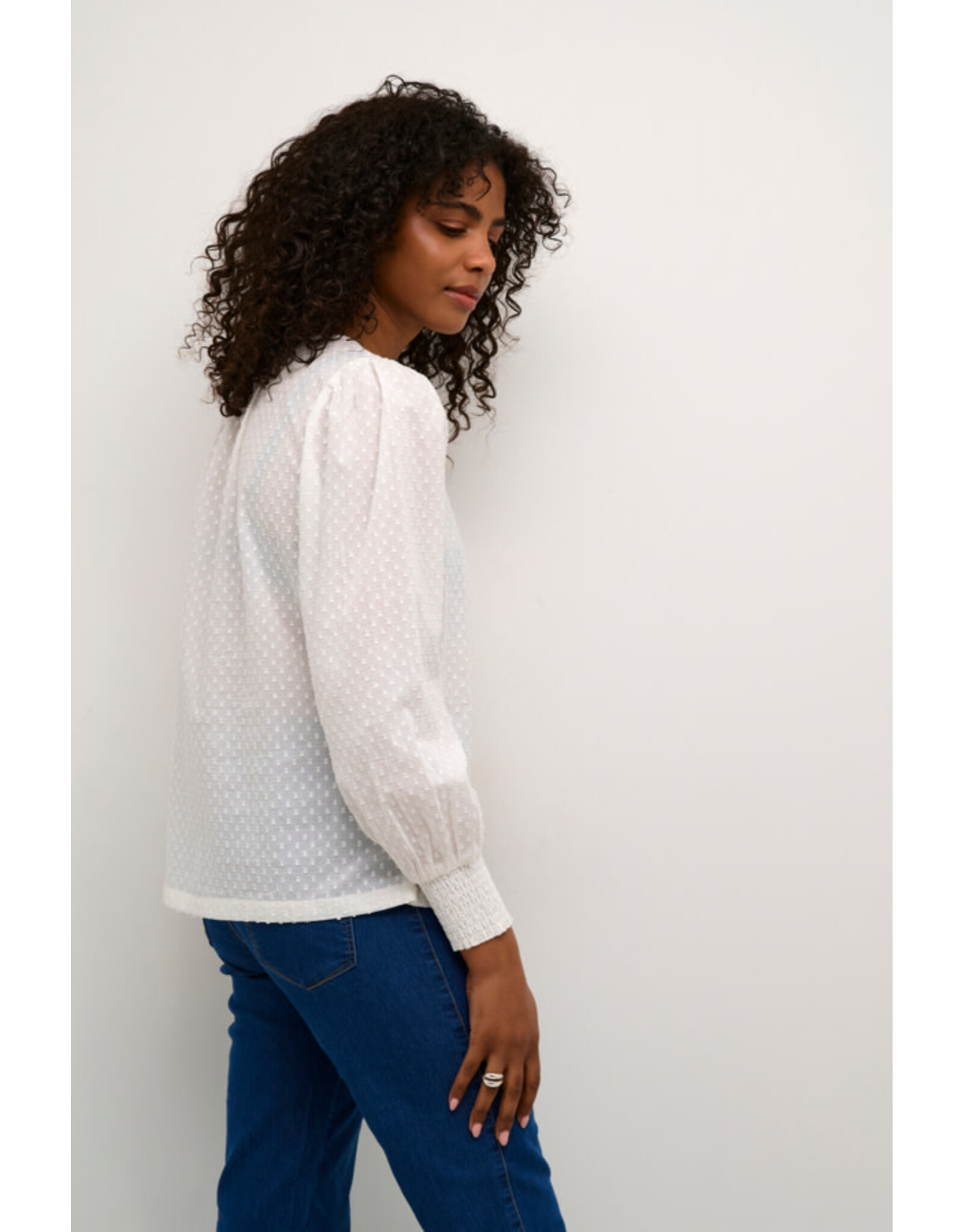 Kaffe Kaffe - Roca Blouse (Chalk)