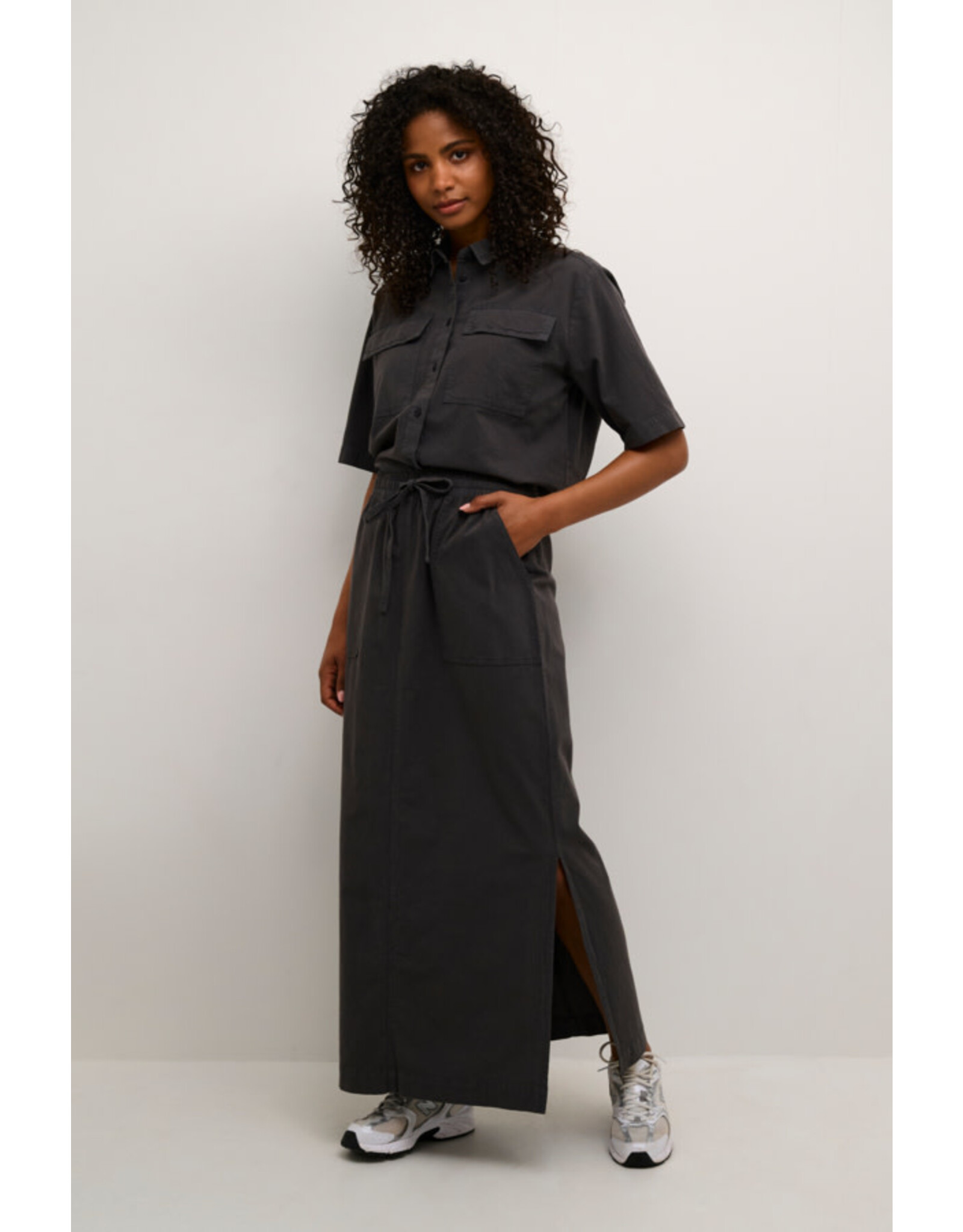 Kaffe Kaffe - Naya Liah Skirt (Black Oyster)