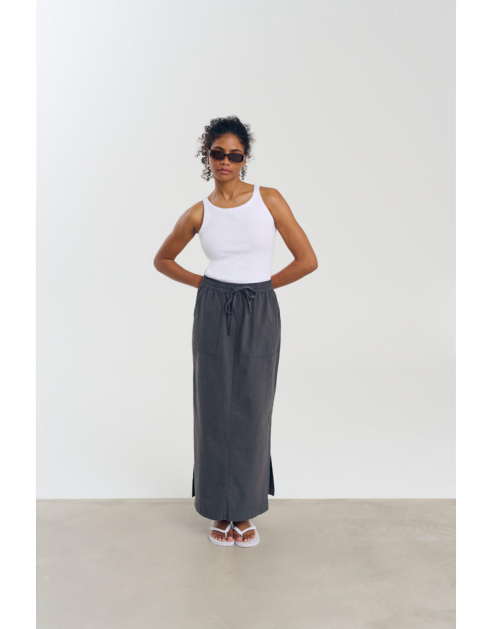 Kaffe Kaffe - Naya Liah Skirt (Black Oyster)