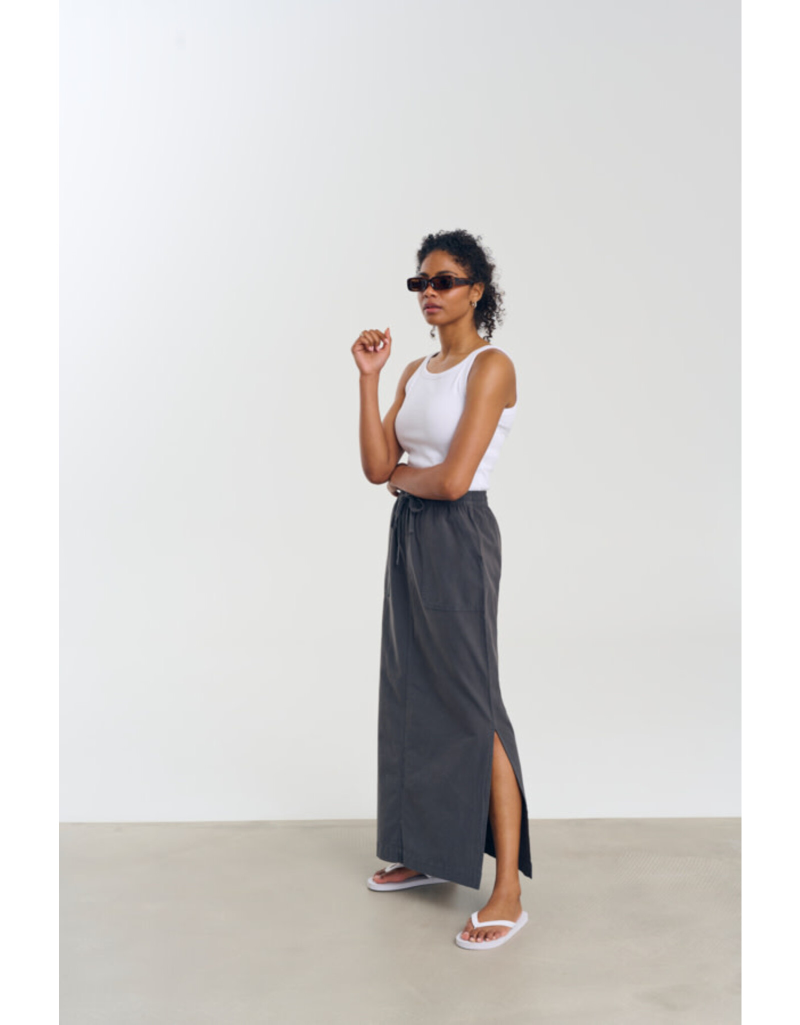 Kaffe Kaffe - Naya Liah Skirt (Black Oyster)