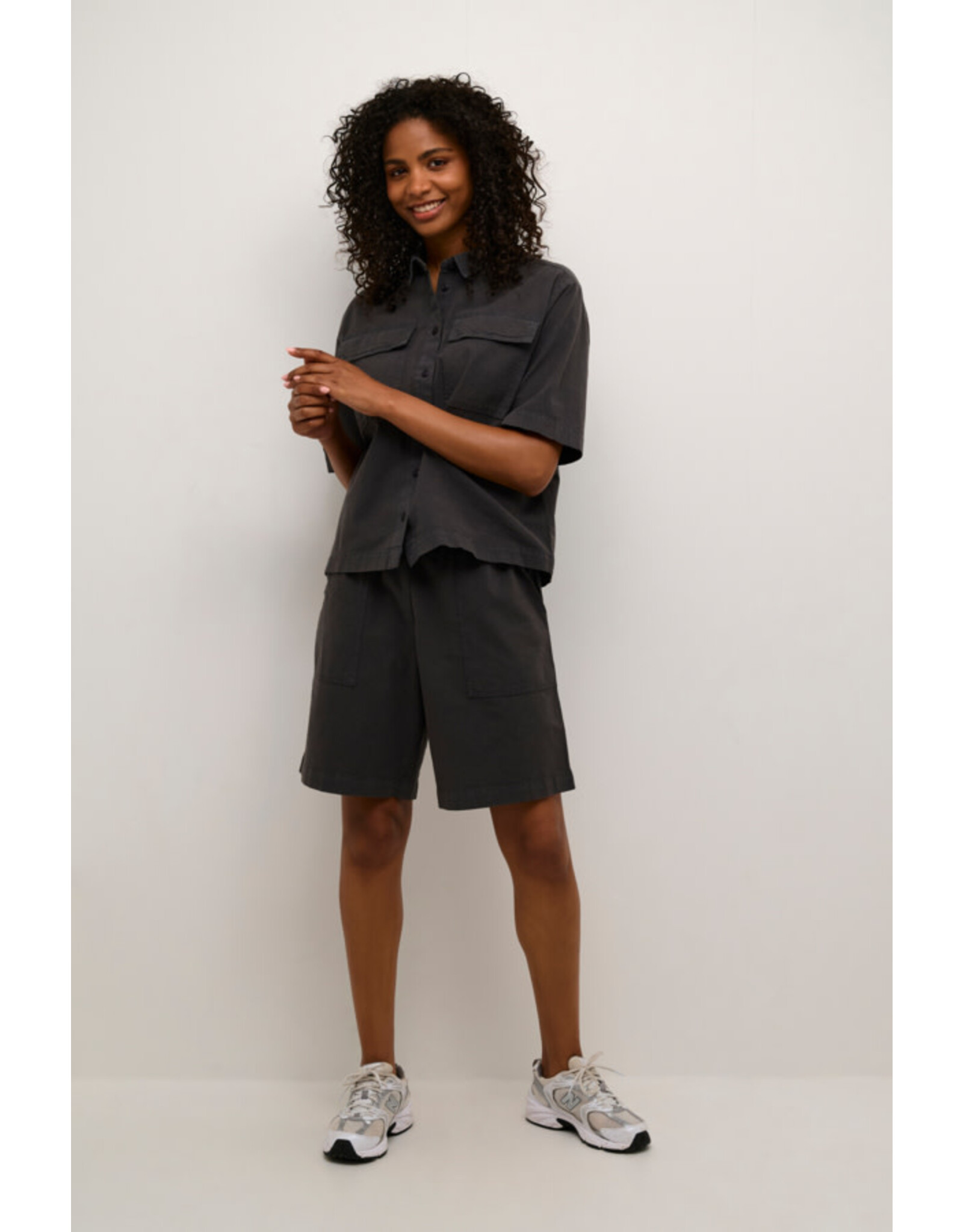 Kaffe Kaffe - Naya Liah Shirt (Black Oyster)