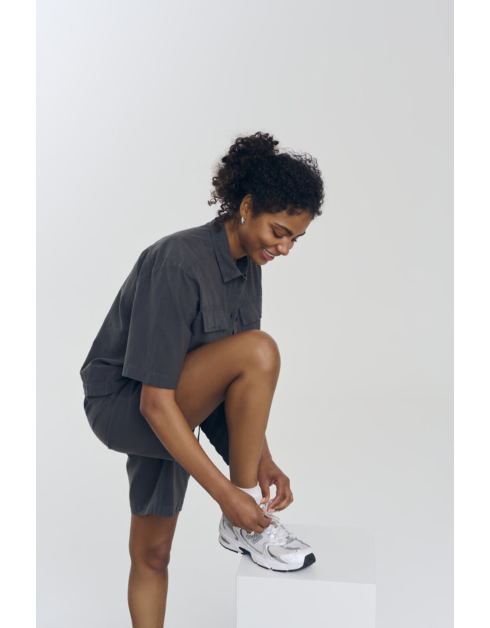 Kaffe Kaffe - Naya Liah Shirt (Black Oyster)