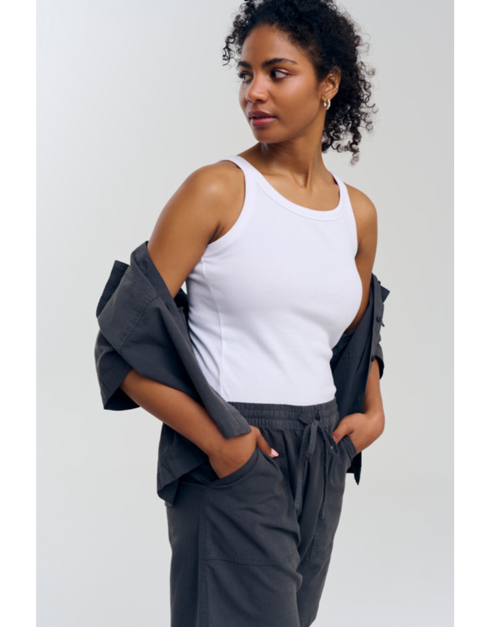 Kaffe Kaffe - Naya Liah Shirt (Black Oyster)