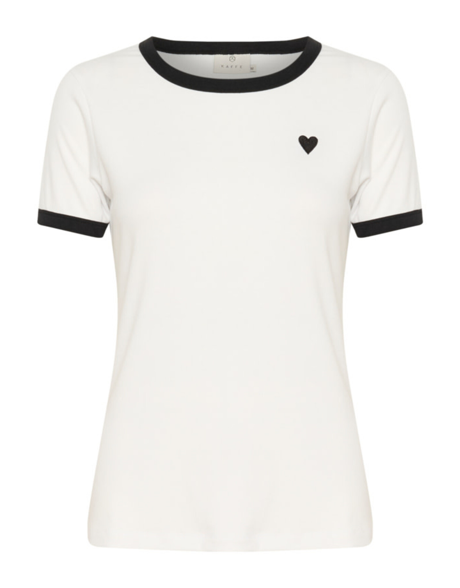 Kaffe Kaffe - Lilian Tee (Chalk / Black Heart)