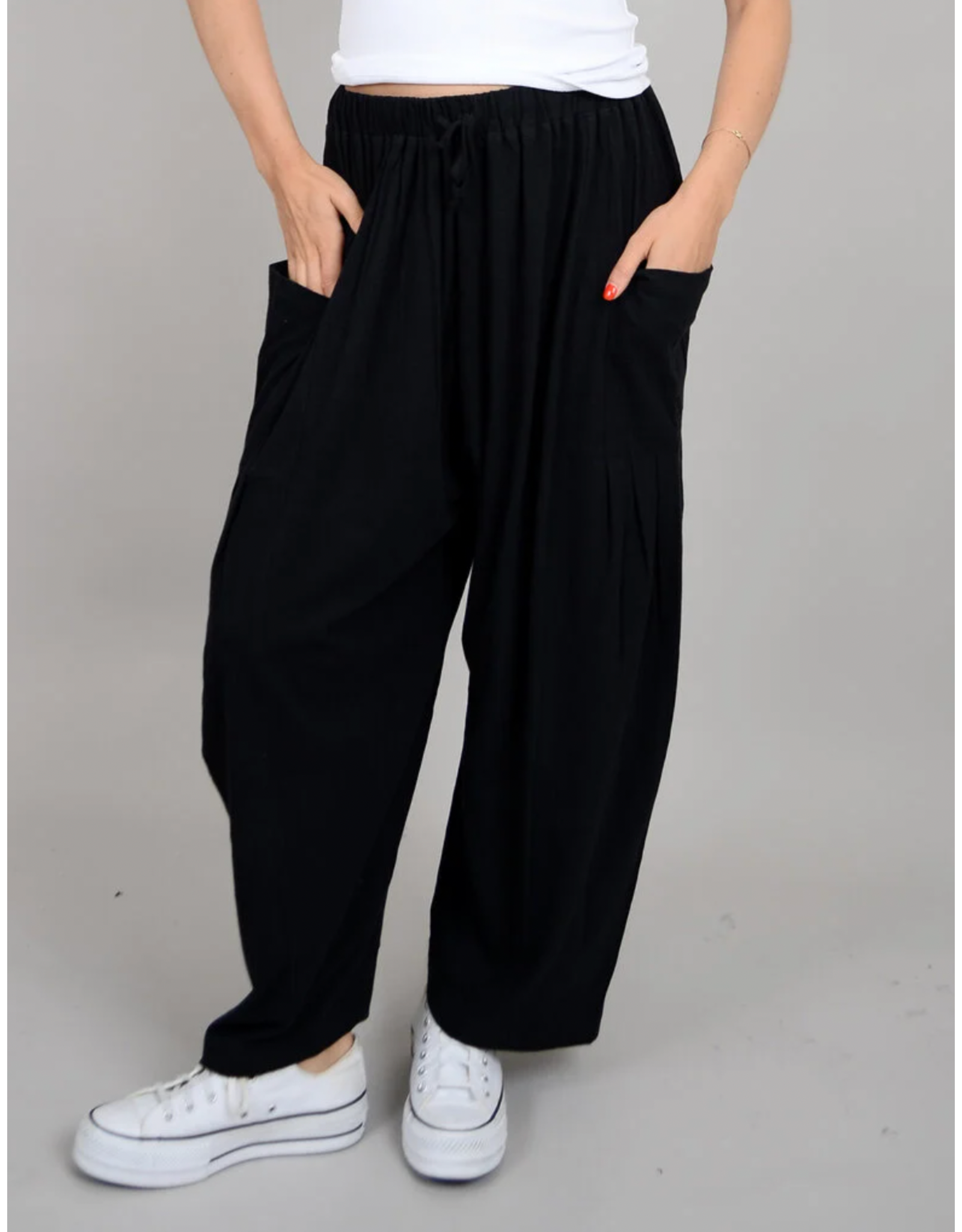 RD Style RD Style - Hansen Drawstring Barrel Pants (Black)