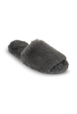 Lemon Lemon - Waterfront fur slide slipper (charcoal)