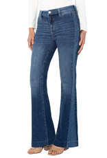 Liverpool Liverpool - Hannah Flare with blocking details 32" inseam (Ridgeley)