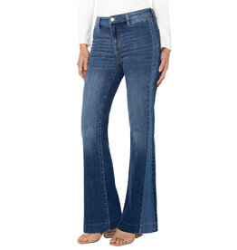 Liverpool Liverpool - Hannah Flare with blocking details 32" inseam (Ridgeley)