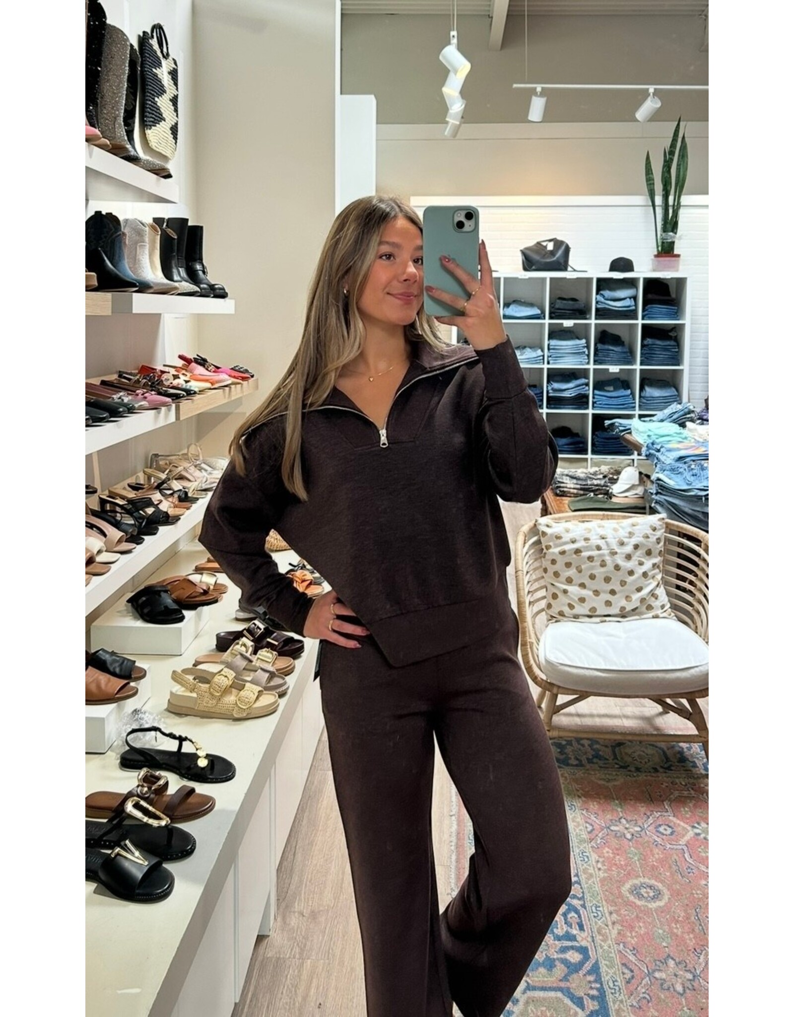 RD Style RD Style - Victoria Pull On Wide Pant (Umber)