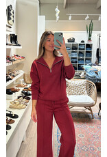 RD Style RD Style - Seanni Soft Knit Long Sleeve Half Zip  (Chili)
