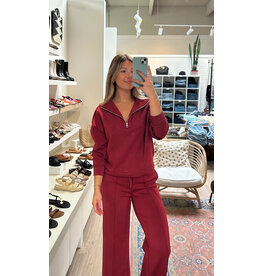 RD Style RD Style - Seanni Soft Knit Long Sleeve Half Zip  (Chili)