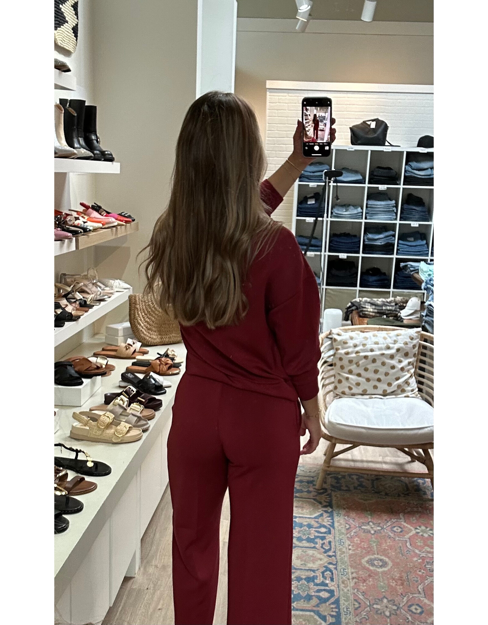 RD Style RD Style - Seanni Soft Knit Long Sleeve Half Zip  (Chili)