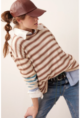 Free people Free People - Nina Stripe Long Sleeve Tee (Neutral)