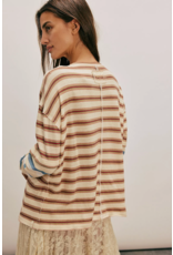 Free people Free People - Nina Stripe Long Sleeve Tee (Neutral)