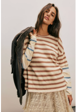 Free people Free People - Nina Stripe Long Sleeve Tee (Neutral)