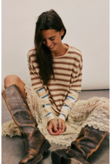 Free people Free People - Nina Stripe Long Sleeve Tee (Neutral)
