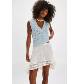 Free people Free People - Plumeria Floral V Neck Vest (Bluegrass)