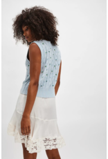 Free people Free People - Plumeria Floral V Neck Vest (Bluegrass)
