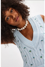 Free people Free People - Plumeria Floral V Neck Vest (Bluegrass)
