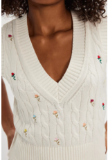 Free people Free People - Plumeria Floral V Neck Vest (Ivory)