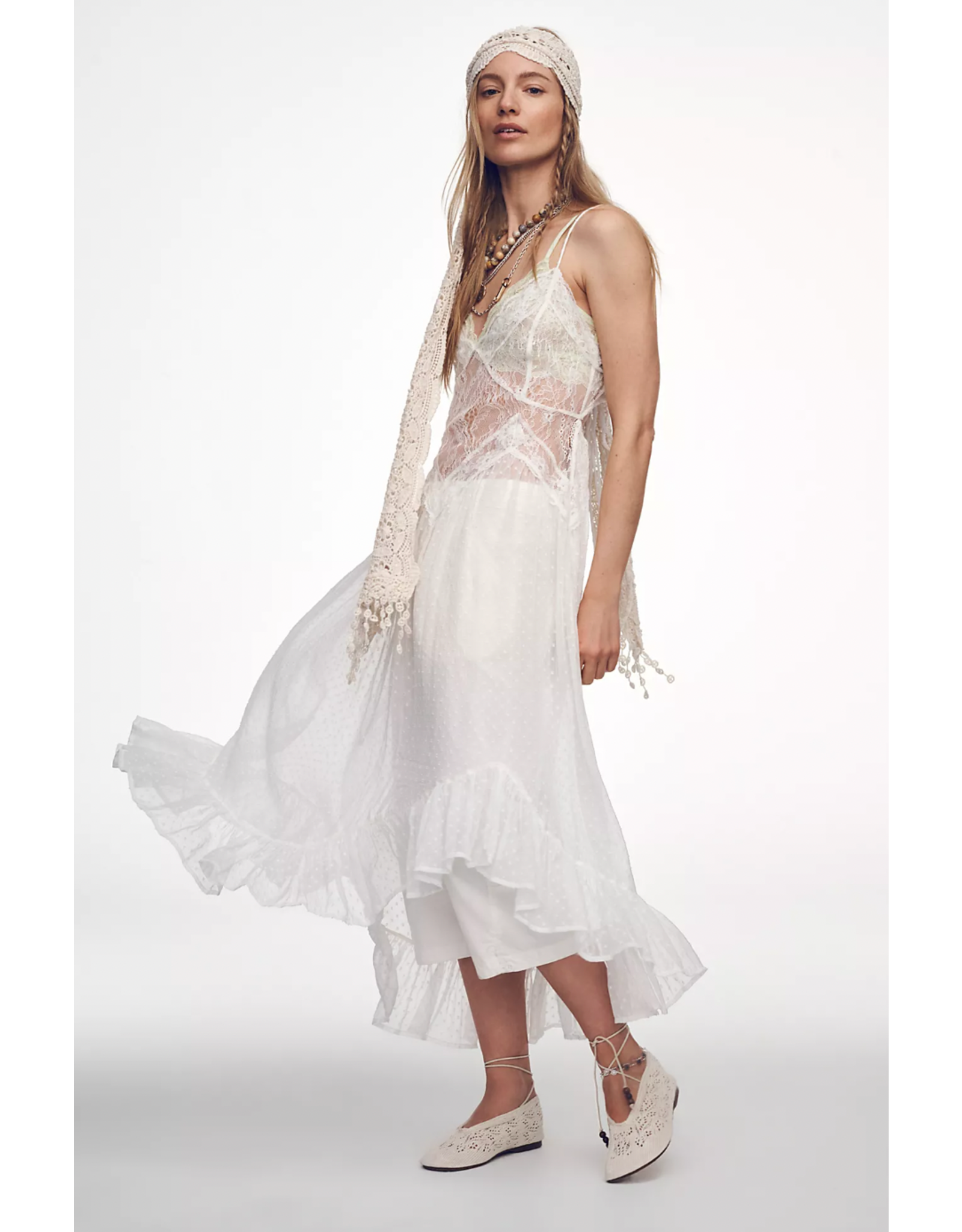 Free people Free People - Light My Fire Slip (Clean Ivory)