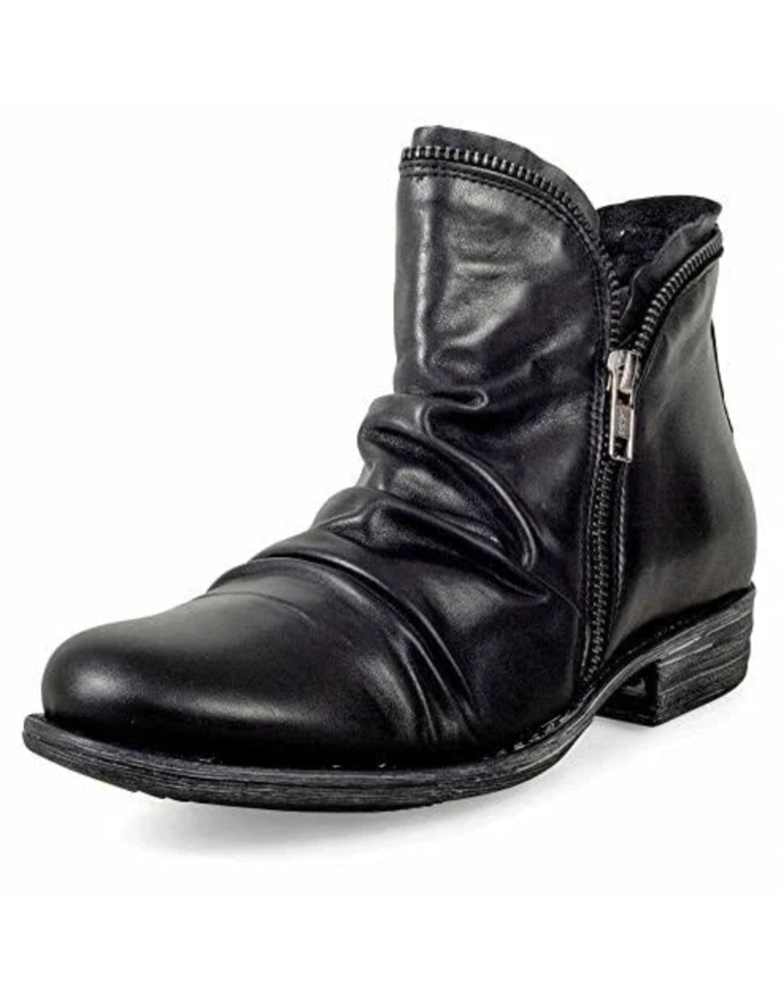 Miz Mooz Miz Mooz - Luna Ruched Ankle Boot (Black)
