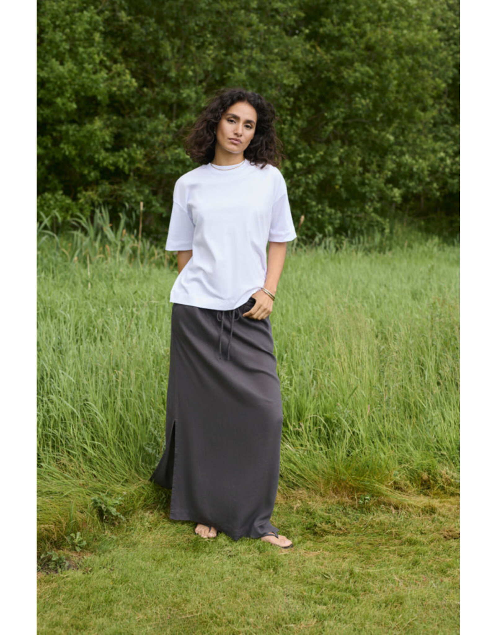 Kaffe Kaffe - Milia Skirt (Black Oyster)
