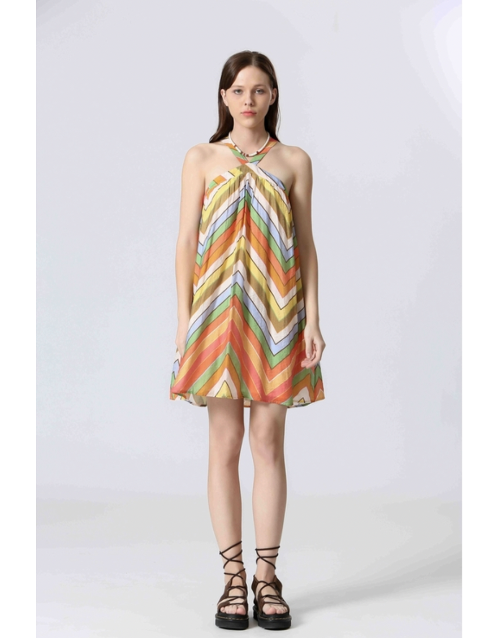 Korner Korner - Halter Neck Dress (Multi)
