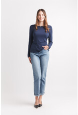 Papillon Papillon - Bamboo Stretch Long Sleeve top (Navy)