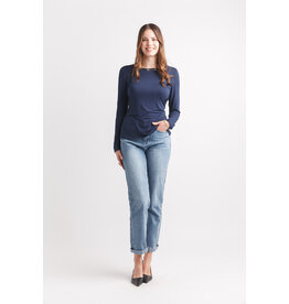 Papillon Papillon - Bamboo Stretch Long Sleeve top (Navy)
